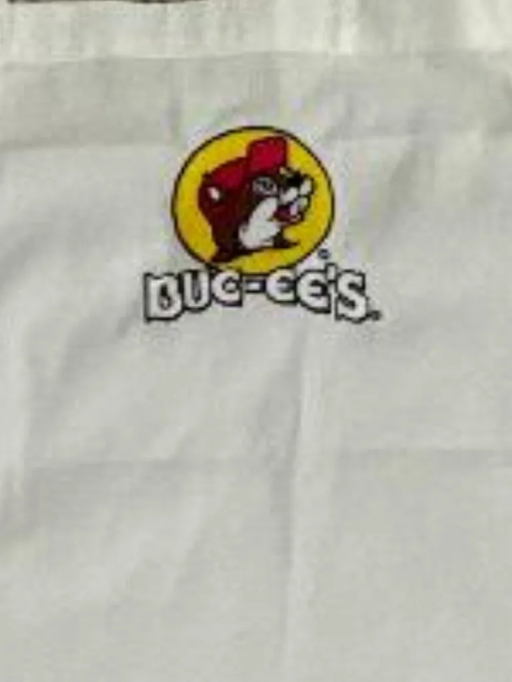 Buc-ee’s White Original Logo Apron Adjustable Kitchen NWOT